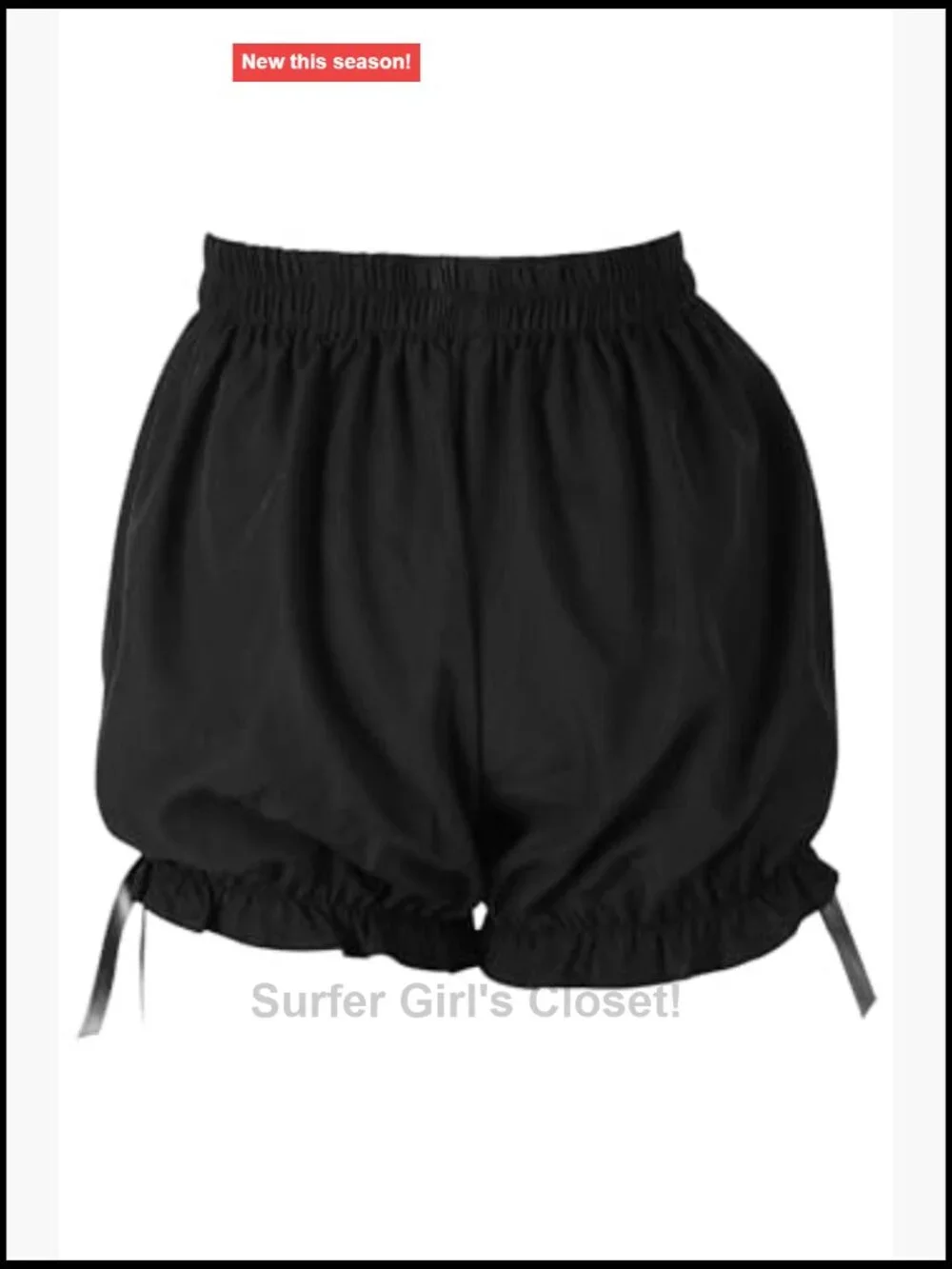 Steel Boned Corset & Bloomers Set Burlesque Corset 2 Pc Polyester Steel Boned